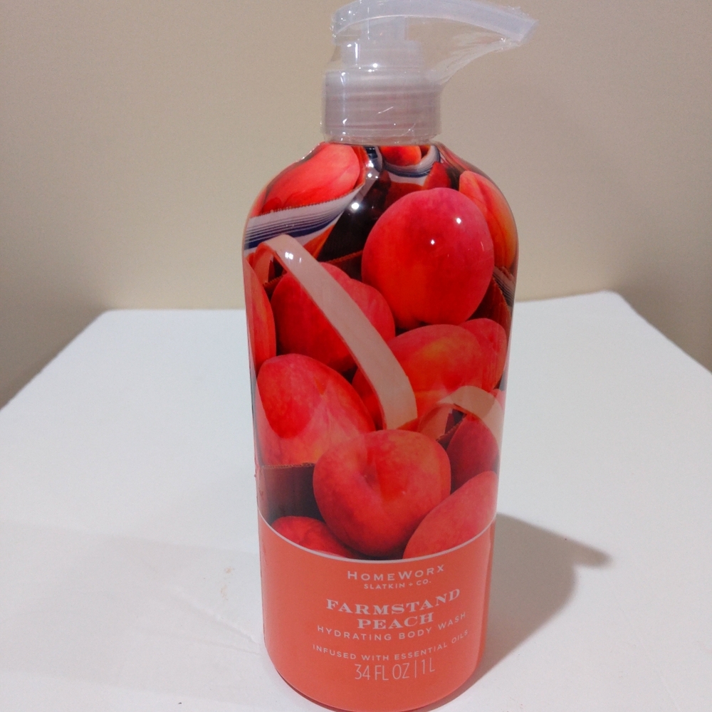 NEW HOMEWORX, Harry Slatkin & Co., Farmstand Peach Hydrating Body Wash 34 Oz